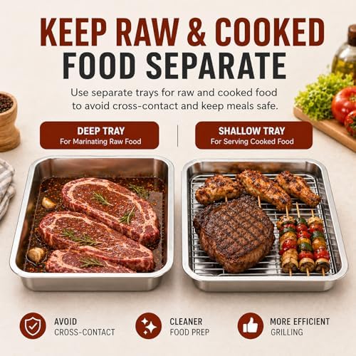 Grill Prep Tray with Lid 3-Piece Grill Carry System - Image 3