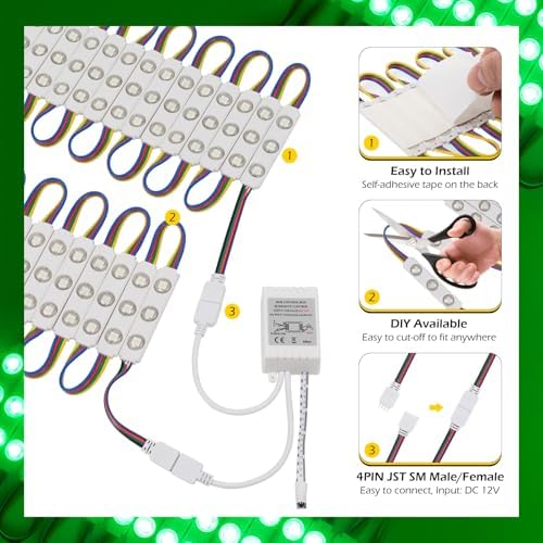 Dyna-Living LED Storefront Lights 120FT Window LED Lights for Store Front - Image 5