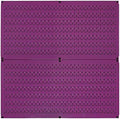 Wall Control Pegboard Rack Horizontal Metal Pegboard Garage Tool Storage Pack - Two 32-Inch Wide x 16-Inch Tall Easy To Install Peg Boards (Purple) by Wall+Control