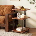 Rolling Side Table with Tray for Living Room, Adjustable Height Swivel End Table for Different Seating Types, Ideal for Couch, Sofa, Recliner and Living Room by Bingyouth