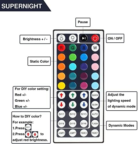 SUPERNIGHT RGB Light Strip Remote Controller - Image 5