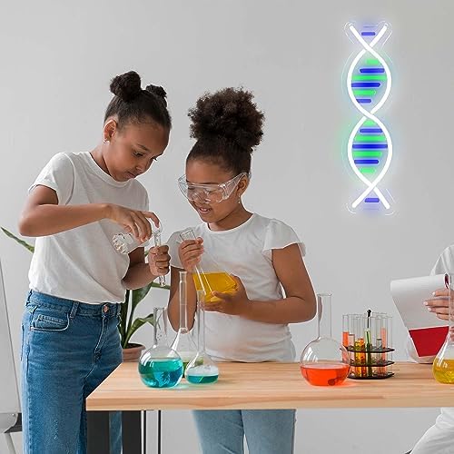 DNA Double Helix Neon Signs for Wall Decor, Dimmable LED DNA Neon Light Art Wall Sign, USB Powered for Man Cave Gaming Room Bedroom Biology Science Gift Decor for Nurse Doctor Physician(4.7 * 16.1in) - Image 6