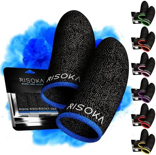 10 Pieces Gaming Finger Sleeves - Perfect Touchscreen Glide by RISOKA