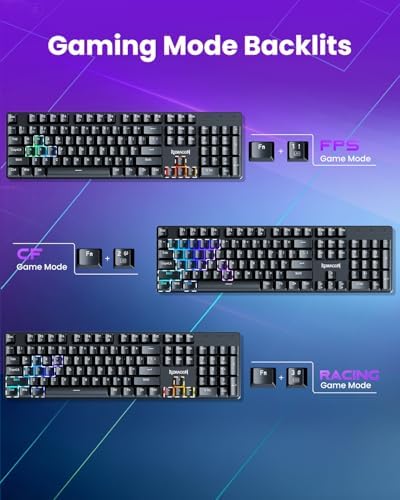Redragon K671KS Wireless Mechanical Gaming Keyboard, Tri Mode BT/2.4G/USB-C Hot Swappable Custom Keyboard, RGB Backlit Computer Gaming Keyboards, PBT Keycaps, Programmable for PC/Tablet/MAC - Image 6