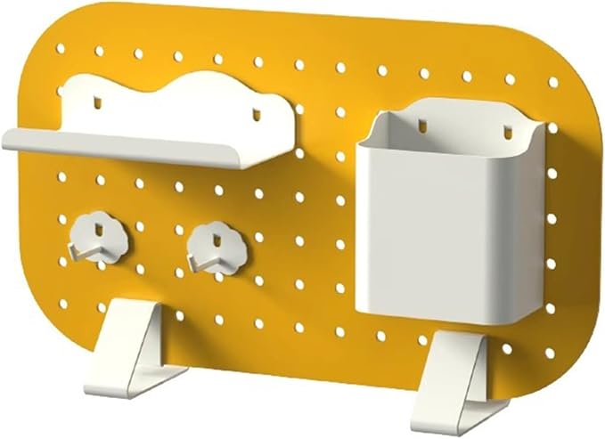Mountable Display Pegboard with Privacy Panels and Desk Organizer Set - Enhance Office and Gaming Space Organization by Unknown