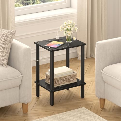 TUTOTAK End Table with Charging Station, Side Table Set of 2, Nightstand - Image 6