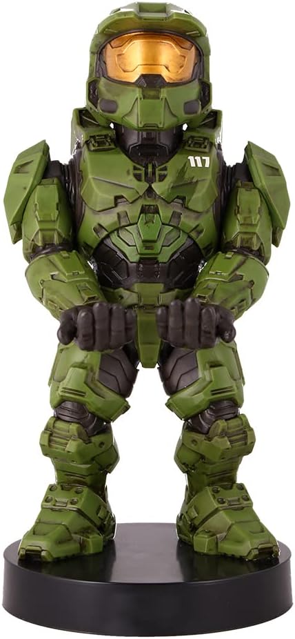 Exquisite Gaming: Halo: Master Chief - Mobile Phone & Gaming Controller Holder, Device Stand, Cable Guys, Xbox Licensed Figure, Green - Image 5