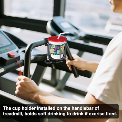 2-in-1 Desk Cup Holder with Headphone Hanger,Anti-Spill Table Water Bottle Holder,Clamp On Table Metal Drinking Holder,Compatible with Universal Cups/Bottles/Mugs/Cans/Tumblers/Thermoses/Glass,2Pack - Image 6