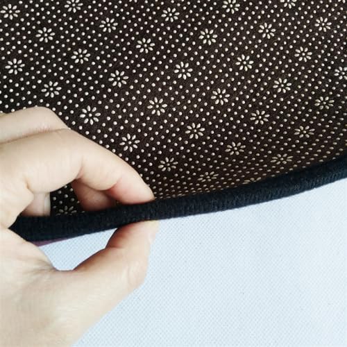 Office Chair Mat for Hardwood Floor, Vintage Computer Gaming Rolling Low Pile Carpet Floor Chair Mat, Anti-Slip Backing Round Desk Rug Floor Mat for Home - Image 3