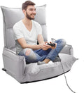 Gaming couch for adults,Floor Gaming Chair with Extra Wide Arms,high Back Folding 360-Degree Swivel Floor Lazy Sofa ,The backrest is adjustable in 14 angles suitable for teenagers and adults,3 by TBQATNTS