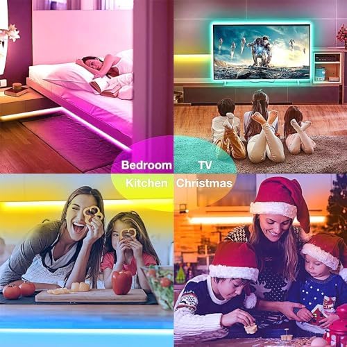hyrion Alexa LED Strip Lights for Bedroom 200ft, Smart Wireless RGB - Image 7