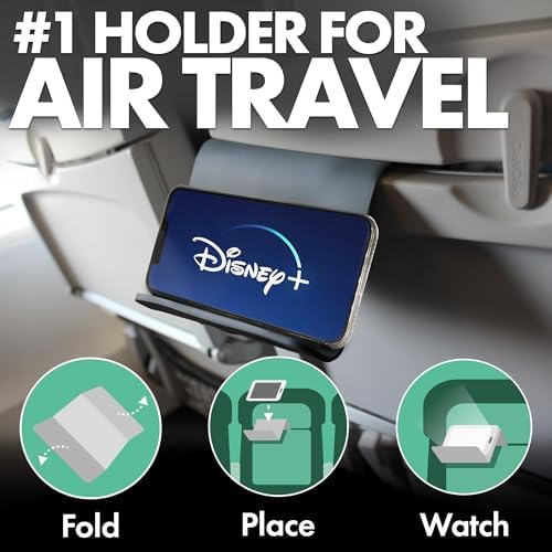 Flight Flap Airplane Phone Holder - Foldable Phone Stand for Plane Travel - Image 2