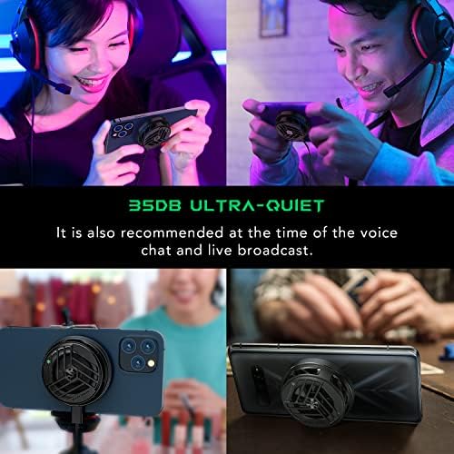 Black Shark Magnetic Cooler for MagSafe iPhone 12/13/14/15 Series, Portable Cooling Fan, Gaming Semiconductor Cooling for Android/Tablet/iPad - Image 6