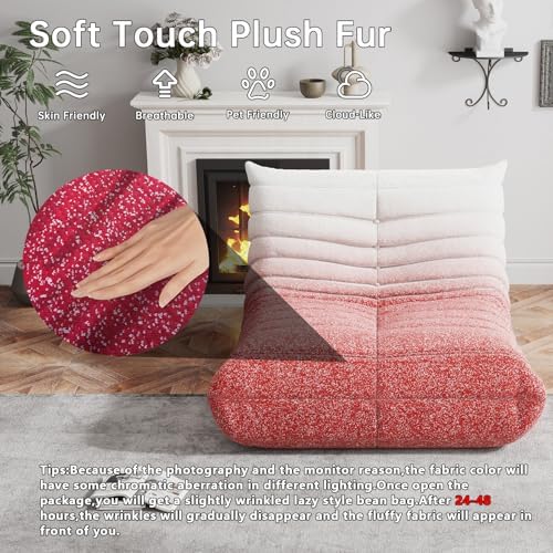 WHGBJA Bean Bag Chair for Adults, Lazy Bean Bag Sofa for Bedroom, Living Room, Reading, Gaming Floor Sofa Chair, Boneless, Comfy - Image 3