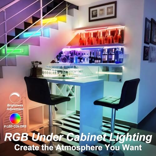 LEPOTEC RGB Color Changing Under Cabinet Lighting,10" Motion Sensor Light - Image 3
