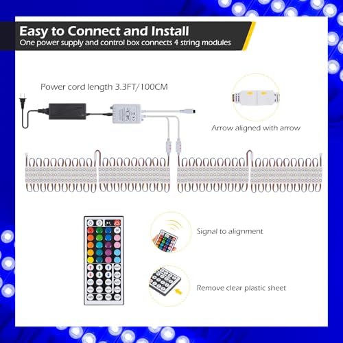 Dyna-Living LED Storefront Lights 120FT Window LED Lights for Store Front - Image 6