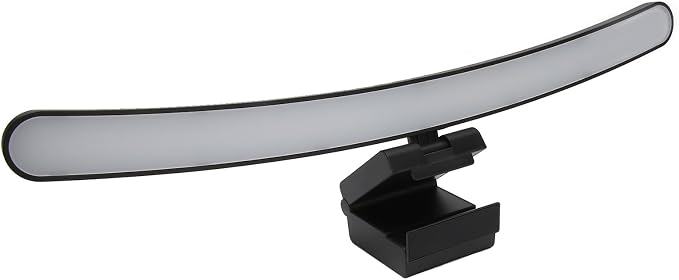 Yunseity Curved Monitor Light Bar, Reading LED Monitor Light with 3 Color Temperature Modes Stepless Dimming, Touch Control Computer Monitor Lamp Bar, No Screen Glare for Home Office by Yunseity