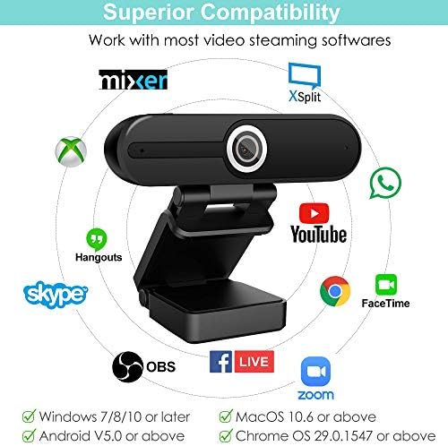 ToLuLu UHD 4K Webcam with Microphone, 8MP USB Computer Web Camera w/Tripod - Image 6