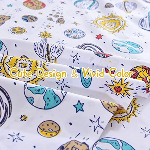 JSD Space Theme Galaxy Kids Full Sheet Set 4 Piece - Image 5