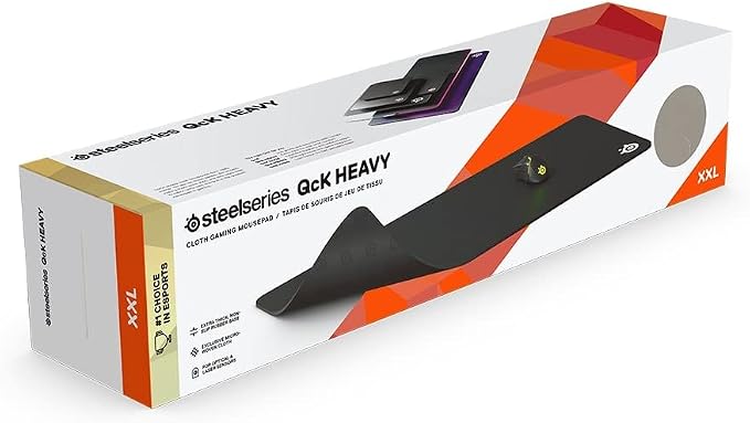 SteelSeries QcK Gaming Mouse Pad - XXL Thick Cloth - Sized to Cover Desks - Image 4