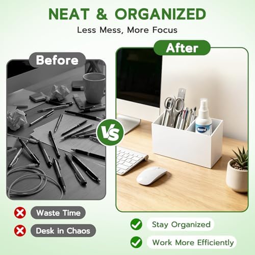 MR.MATE Magnetic Pen Holder,White Magnetic Marker Cup for Fridge Whiteboard - Image 7