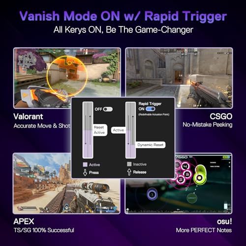 Redragon K673 HE Wired Hall-Effect Rapid Trigger Magnetic Gaming Keyboard - Image 5