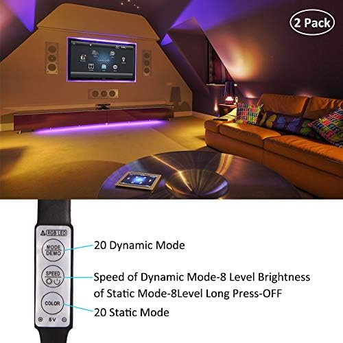 Battery Operated LED Strip Lights RGB Battery Powered Led Strip Lights - Image 3
