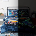 Full Size Comforter Sets for Boys - 7 Pieces Truck Full Size Bedding Set by KaleidoSpaceHomeCollection