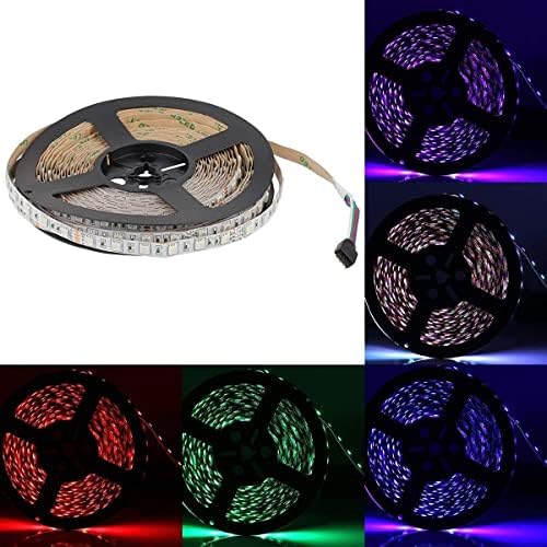 SUPERNIGHT 32.8 FT RGB LED Light Strip, 10M 600leds Multi-Color DC 24V Rope Lighting Non-Waterproof Decorate Bedroom TV Backlighting Car Party (Only Light Strip) (Pack of 3) - Image 3