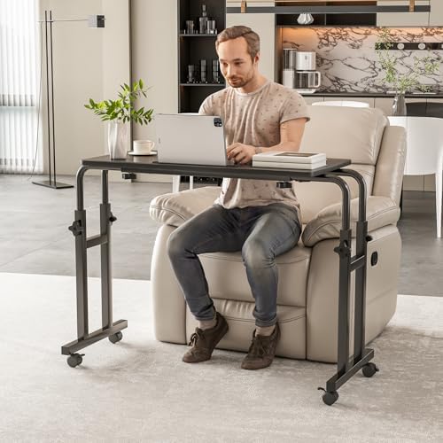 Furist Overbed Table with Wheels, Adjustable Height & Length Heavy Duty Hospital Bed Table, Rolling Recliner Desk and Laptop Table for Adults, 47.25-Inch Wide - Image 6
