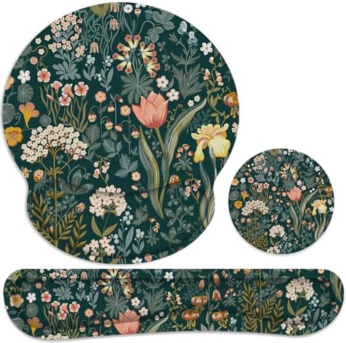 Ergonomic Mouse Pad with Wrist Rest and Keyboard Wrist Rest, Mousepad by GJGOO