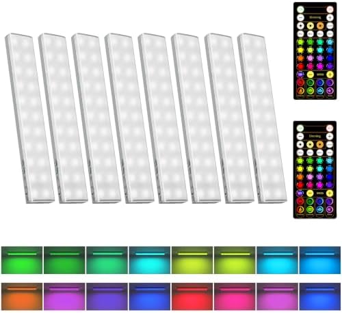 EZVALO 80RGB Display Shelf Lights, LED Under Cabient Light with Remote by EZVALO