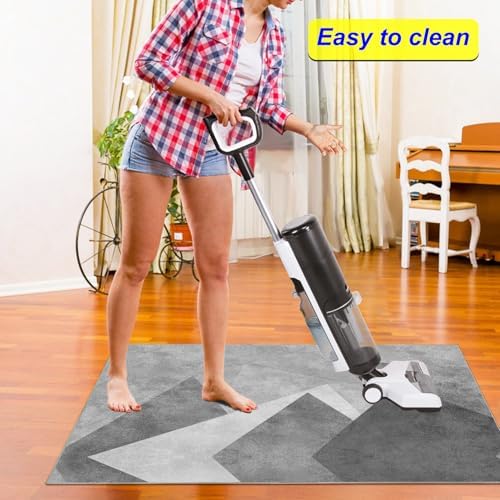 Office Chair Mat for Hardwood Floor,48"*36" Under Desk Mat, Computer Chair Rug,Anti-Slip Floor Protector for Home Office Grey - Image 6