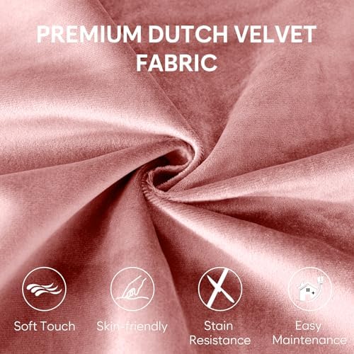 SHOUREN 5 Ft Bean Bag Chair,Bean Bag Chairs for Living Room,5 Foot,Pink | Bean Bag Chairs for Adults,Memory Foam Filling,Beanbag with Filler Included,Soft Velvet Cover,Pocket & Pull-Handle - Image 4
