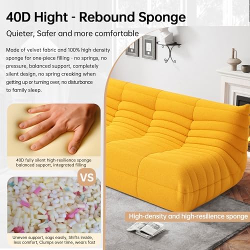 WHGBJA Oversized Bean Bag Chair for Adults with Memory Foam 3 Seater Couch | Floor Sofa Couch for Gaming, Reading, Bedroom, Living Room, Comfy, Boneless, Ergonomic - Image 4