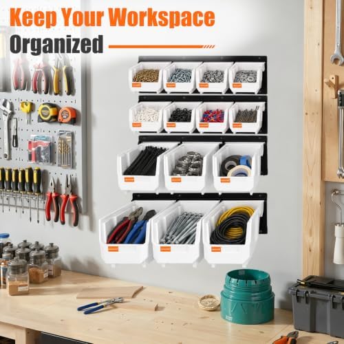 14pc Wall-Mounted Organizer V1 V2 V3 Master Combo Set White - Image 7