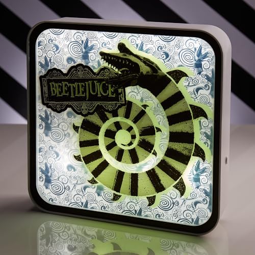 Numskull Official Beetlejuice Acrylic Logo Desk Lamp Wall Light for Bedroom, Office, Home, Study, Work - for Fans of Beetlejuice Merchandise - Image 2