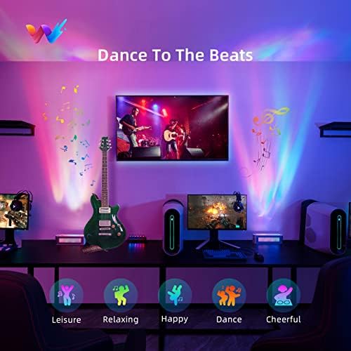 woohlab Smart LED Light Bar, RGBICW, 4 Light Beads, 64 sq.ft Coverage, Silver, Ideal for Room Decor, Gaming, TV Backlight, Ambient Lighting - Image 4