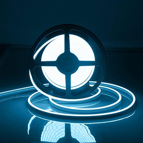 2PCS/10M/32.8FT/Ice Blue LED Rope Light - Flexible and Waterproof 12V Neon Strip with Mounting Accessories for Creative Indoor & Outdoor Lighting [Adapter Not Included] - Image 5