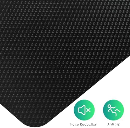 Vicwe Chair Mat for Hardwood Floor， 36"x48" Desk Chair Mat, Smooth Glide | Gaming Chair Mat for Tile Floor, Easy to Clean, Anti-Slip Hard Floor Protector Rolling Chair for Office Home,Gaming, Black - Image 2