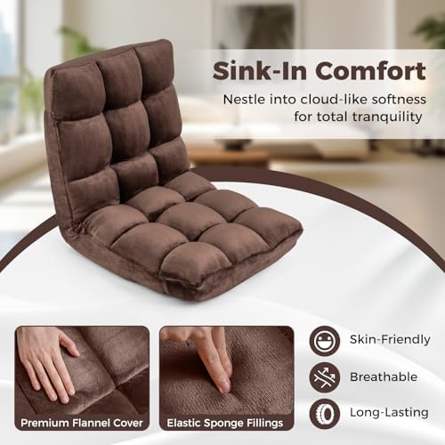 COSTWAY Floor Chair, Video Gaming Chairs with Back Support - Image 5