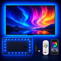 MORIACC LED Lights for TV, 16.4ft TV LED Backlight for 45-75 Inch TVs, Strip Lights with Music Sync, Bluetooth APP and Remote Control, USB Powered for Bedroom Gaming Home Decor by MORIACC