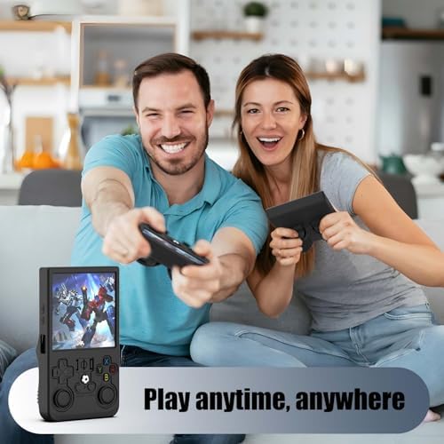FIOPAZ for R36MAX Silicone Protective Case, Soft Skin for R36 MAX Retro Handheld Game Console Accessories, Anti-Scratch Washable Only for R 36 MAX Sleeve with Lanyard (Black) - Image 2