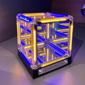 Infinity Hyper Cube LED Light, Infinite Space Abyss Lamp, One Touch Control Switch Endless Abyss Lighting Effect, DIY Assembly Creative LED Module Light Box for Gaming Desk Nightstand (Floral Pattern) by Unknown