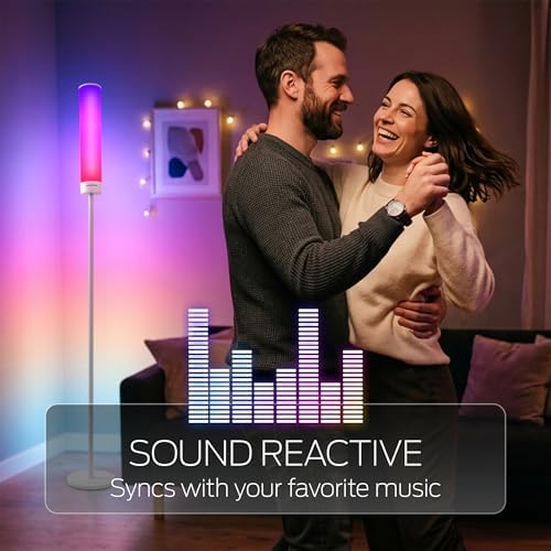 Monster Adjustable Smart Floor Lamp, Multicolor LED Floor & Table Lamp with App & Voice Control, Music Sync, Dimmable Ambient Lighting for Bedroom, Gaming Room & Living Room - Image 5