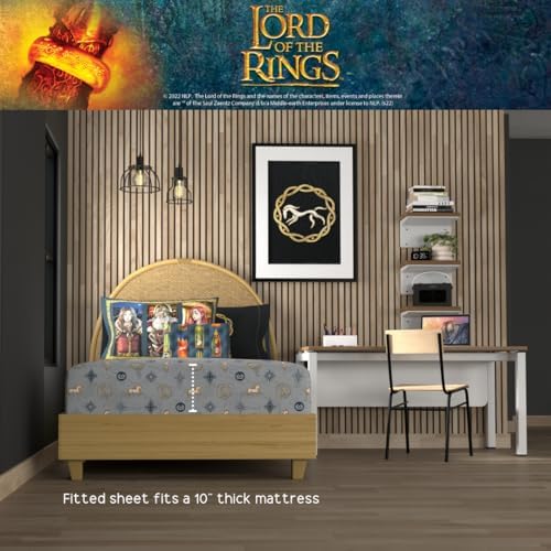 The Lord of the Rings: The War of the Rohirrim Bedding 7 Piece Super Soft Cozy Reversible Comforter and Sheet Set with Sham, Full, (Officially Licensed Product) By Franco - Image 6