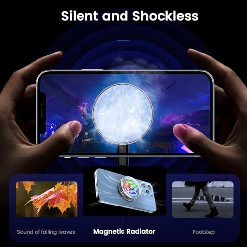 Phone Cooler, Magnetic Fan Small USB S1 ICE Phone Cooler for Gaming, Semiconductor Cooling RGB Cellphone Radiator for Cell iPhone Ipad Ps5 Gamer Influencer Tiktok Live Streaming - Image 3