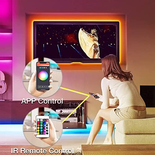 DAYBETTER Smart WiFi Led Lights, Tuya App Controlled, Compatible with Alexa and Google Assistant, Timer Schedule, RGB Strip Color Changing Décor for Bedroom Party Kitchen, 200ft - Image 2