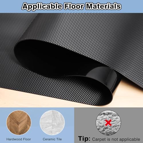 30” x 48” Waterproof Chair Mat for Hardwood, Office Chair Mat for Rolling Chair, Desk Mat for Hardwood, Floor Mat for Home Office, Anti-Slip PVC Floor Protector for Gaming Room - Image 2