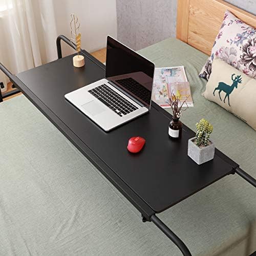 TigerDad Heavy Duty Overbed Table with Wheels, 55"-83" Adjustable Cross Bed Desk for King Queen Size, Mobile Rolling Laptop Cart for Home Office & Hospital Bed - Image 5